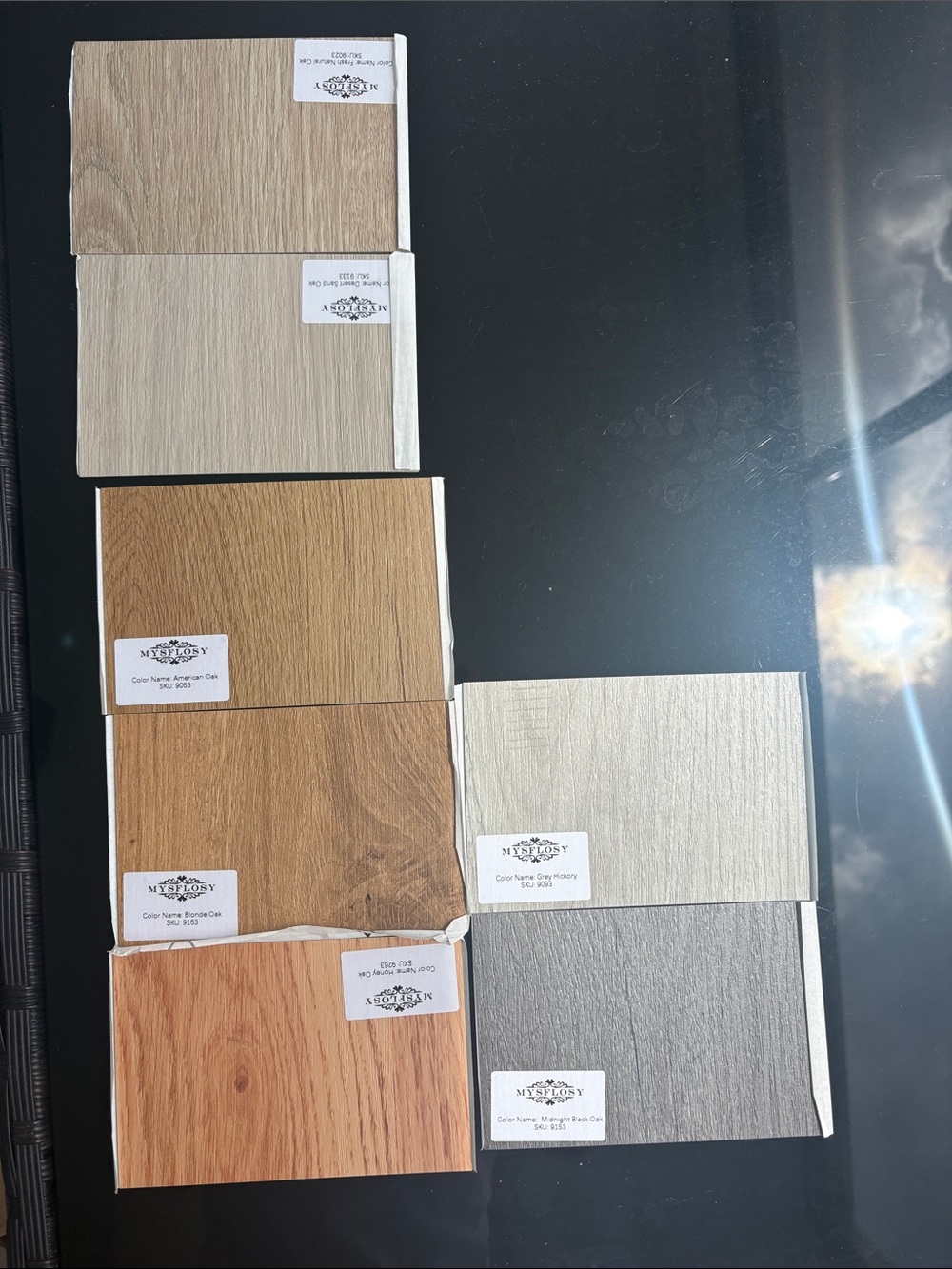 Wood-Look Sample Set - Mixed Neutral Colors